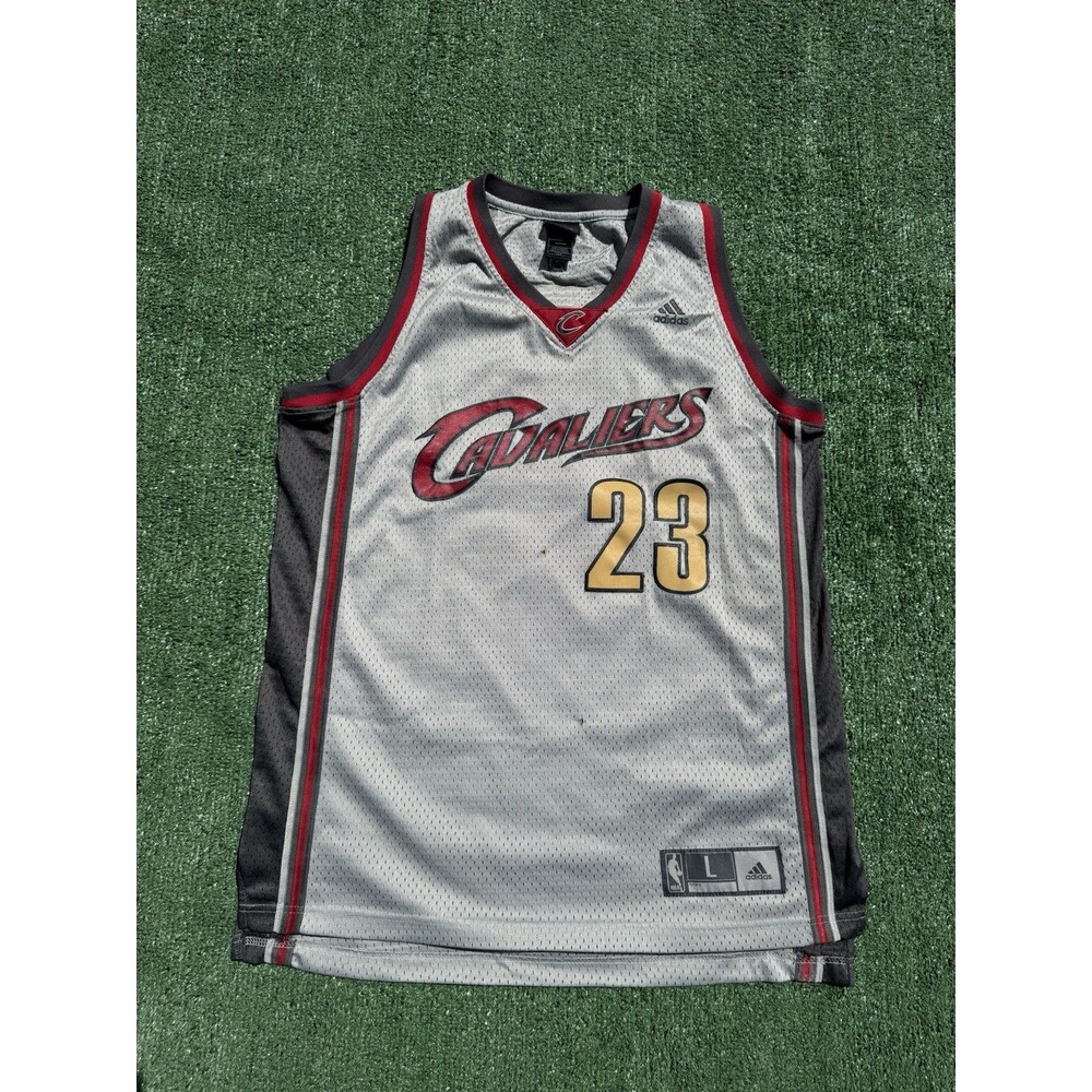 Lebron James Jersey Grey Cleveland Cavaliers Nba Stitched 2xl Xxl Reebok #23